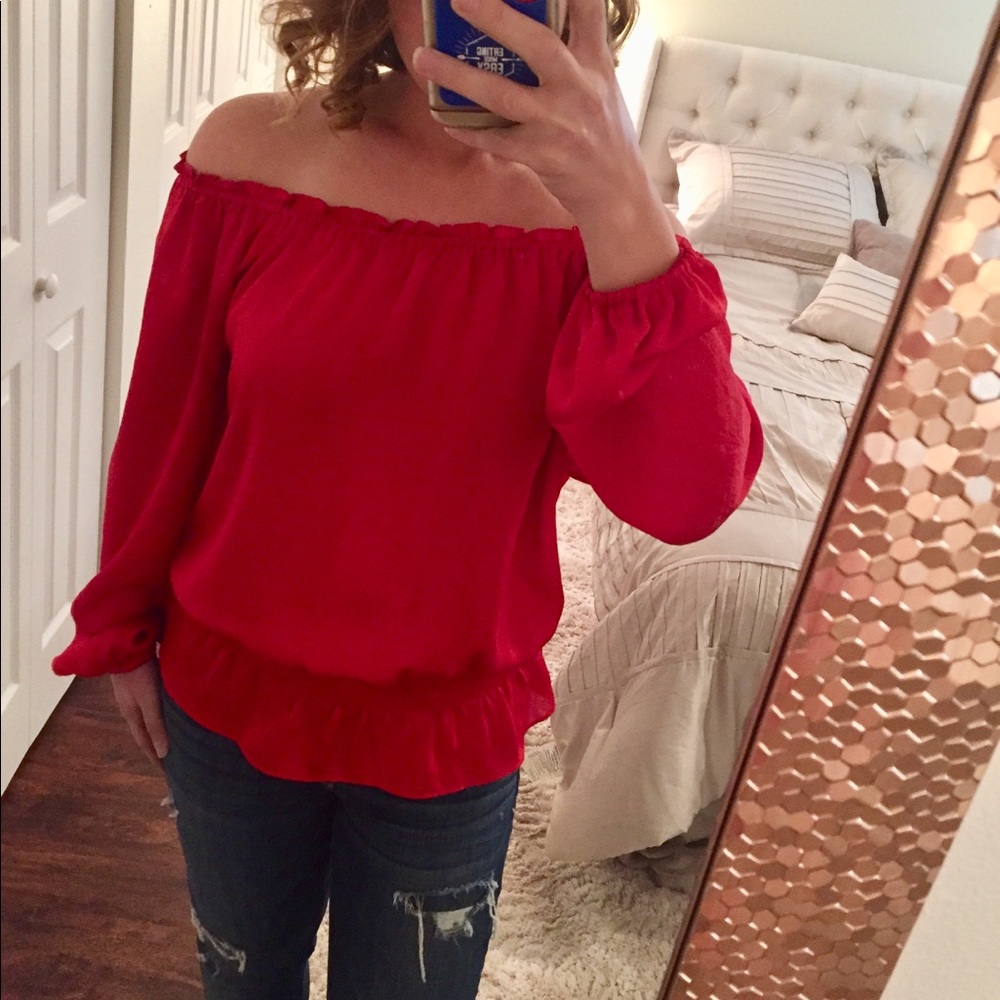 Michael Kors off the Shoulder Blouse
